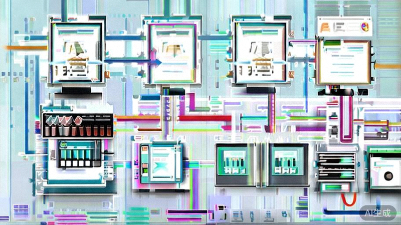 多渠道整合布局示意图：平台电商、独立站、社交电商相互导流，后台由统一的ERP系统中控